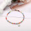 Pulsera tobillera elástica de cuentas estilo boho hecha a mano 6