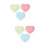 6Pcs Assorted Ceramic Pet Food Bowls Heart-Shaped for Hamster Use 7