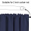 Cortinas de 57x18 polegadas para janelas de cozinha, cortinas blackout com borda ondulada para sala de estar e jantar (azul escuro) 7
