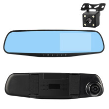4,19" bakkamera og dashcam – 1080P Full HD, nattesyn, 170 vidvinkel, spejlkamera, bakkamera, kompatibel med XXX