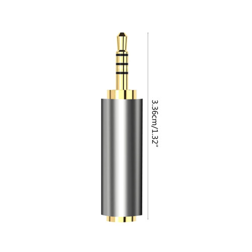 Επιχρυσωμένος προσαρμογέας ήχου 3,5 mm σε 2,5 mm 2
