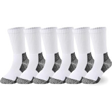 Kids Boys/Girls' Cushioned Crew Socks Thick Cotton Athletic Socks 6 Pack 4-14 Years