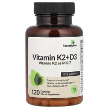 Futurebiotics, Witamina K2 + D3 , 120 Capsułek