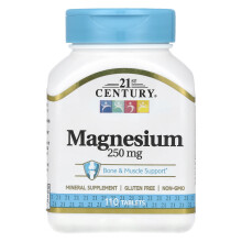 21st Century, 21. század, Magnézium, 250 mg, 110 Tabletta
