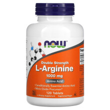 NOW Foods, Arginină L, 1,000 mg, 120 Tablete