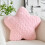 Pink Star Throw Pillow – Plush Decorative Cushion 1