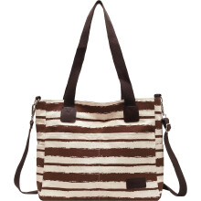 Lærredstaske til kvinder og mænd Lærredstaske Skuldertaske Crossbody-taske Lille håndtaske Messenger-tasker med flere lommer