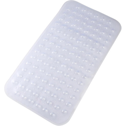 Tapete de banho antiderrapante com ventosas 27,5 x 15 polegadas