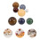 5Sets Assorted Color Stone Planet Model Solar System Toy for Education 10