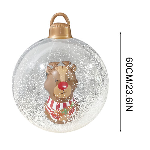 Opblaasbare kerstbal van 60 cm voor buitendecoratie 2
