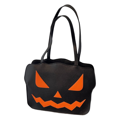 Τσάντα Halloween Tote για γυναίκες με κολοκύθα, νυχτερίδα, φάντασμα, τσάντα ώμου, μόδα,