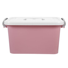 Bacs de rangement empilables avec couvercles roses PP1pcs