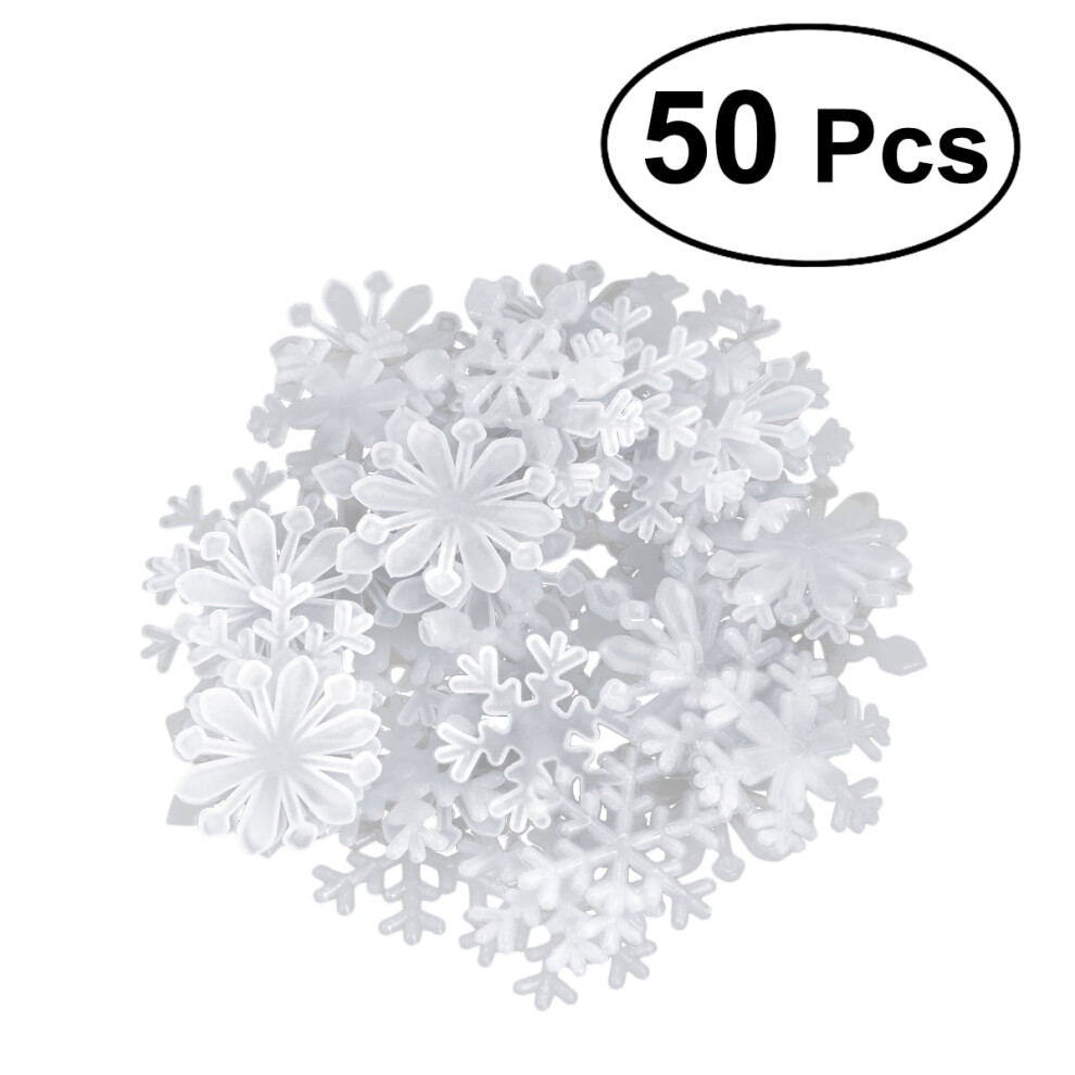 WRITWAA 3D glow-in-the-dark snowflake wall stickers 50 pcs