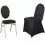 BalsaCircle Black Spandex Stretchable Banquet Solid Chair Covers Slipcovers 2