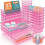 Set di organizer per cassetti in plastica trasparente – 25 pezzi, 4 misure 1