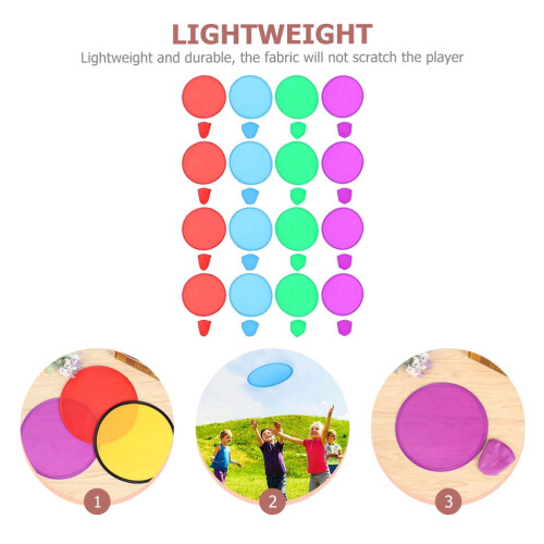 TOYMYTOY 1 Set Foldable Flying Disk Polyester Random Favor 2