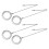 MLINS 4-Pack Elegant Crystal Ceiling Fan Pull Chains 1