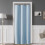 White Embossed Shower Curtain 72 x 84 in 1