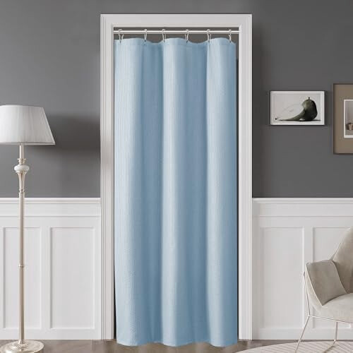 White Embossed Shower Curtain 72 x 84 in