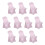 Pink Spandex Folding Chair Covers 10 Pack 1