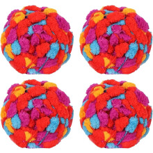 Priadza 4Balls Pom Bomb, 100% polyesterová priadza Pomp-A-Doodle Jelly Bean POM-POM na háčkovanie, pletenie, deku, podložku, hniezdo pre domáce