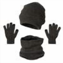 Men's Winter Woolen Hat Sets with Stripe Color Block Knitted Hats Scarves Gloves Included for Cold Weather Providing Warmth(Navy#2,Free Size)