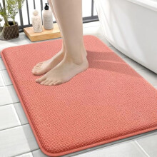 Tapete de Banho de Espuma Viscoelástica 60x40cm Macio, Absorvente e de Secagem Rápida