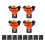 4PCS Right Angle Corner Clamps, ABS, 8.5x8cm, 5-22mm Support 3