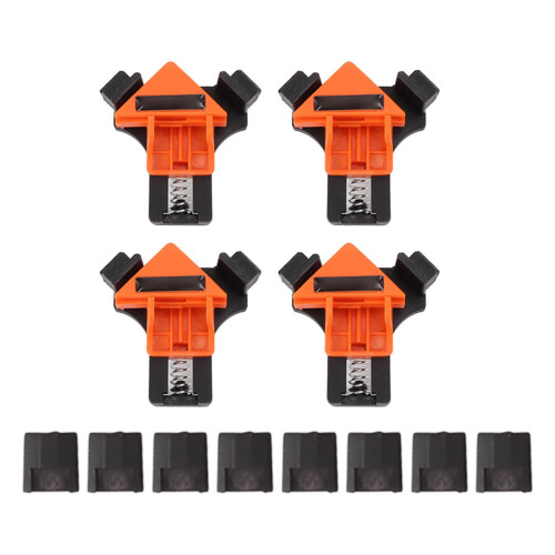 4PCS Right Angle Corner Clamps, ABS, 8.5x8cm, 5-22mm Support 2