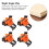 4PCS Right Angle Corner Clamps, ABS, 8.5x8cm, 5-22mm Support 7