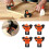 4PCS Right Angle Corner Clamps, ABS, 8.5x8cm, 5-22mm Support 12
