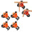 4PCS Right Angle Corner Clamps, ABS, 8.5x8cm, 5-22mm Support 9