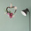 Corazón de ratán, rosa artificial decorativa, 18x14cm 4