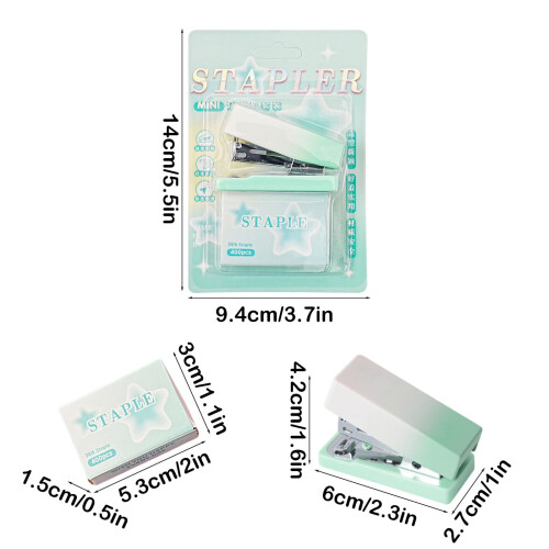 Μίνι συρραπτικό Ankereame Pastel Gradient – Εργονομικό, για χρήση με το 1 χέρι, 400 συρραπτικά, 2