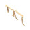 Violin chinrest screw golden 4/4 violin replacement 5