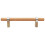 OUNONA Solid Wood Pull Handle Silver Modern Style Cabinet Handle for Home Use Composite Material 3.5 Inch 3