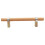OUNONA Solid Wood Pull Handle Silver Modern Style Cabinet Handle for Home Use Composite Material 3.5 Inch 4