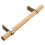 OUNONA Solid Wood Pull Handle Silver Modern Style Cabinet Handle for Home Use Composite Material 3.5 Inch 8