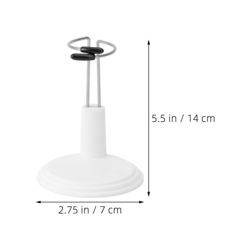 2Pcs White Plastic Adjustable Display Stand for Dolls Bears Figures with Reliable Support 1