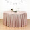 132" Sequin Round Tablecloth Wedding Party Linens Blush 3