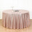 132" Sequin Round Tablecloth Wedding Party Linens Blush 5