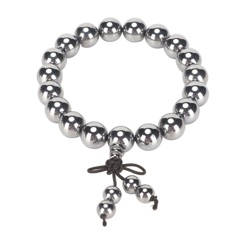 Terahertz Stone Bracelet Men Women 10mm Buddha Bead for Relief & Wellness