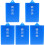 5Pièces Porte-Clips Rigide Pour Organisation De Dossiers 4