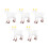 20Pièces Figurines Moutons Blancs PVC Durable Décor Miniature 2
