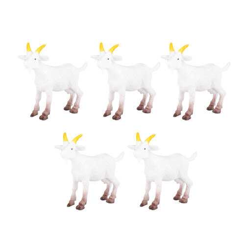 20Pièces Figurines Moutons Blancs PVC Durable Décor Miniature 1