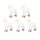 20Pièces Figurines Moutons Blancs PVC Durable Décor Miniature 3