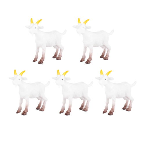 20Pièces Figurines Moutons Blancs PVC Durable Décor Miniature 2