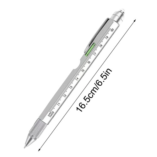 Πολυεργαλείο 9 σε 1 με φακό LED, επαναγεμιζόμενο μελάνι, κατσαβίδι, αλφάδι, χάρακα, 1