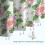 Cortina de chuveiro floral Pioneer Flower 72x72 polegadas com 12 6