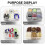 Layer18compartment plastic adjustable storage box storage box (transparent white) 5